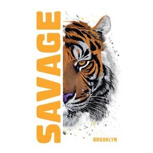Wall Art Print - Savage Tiger - Decor - Work Bedroom Office-Brand New Brooklyn